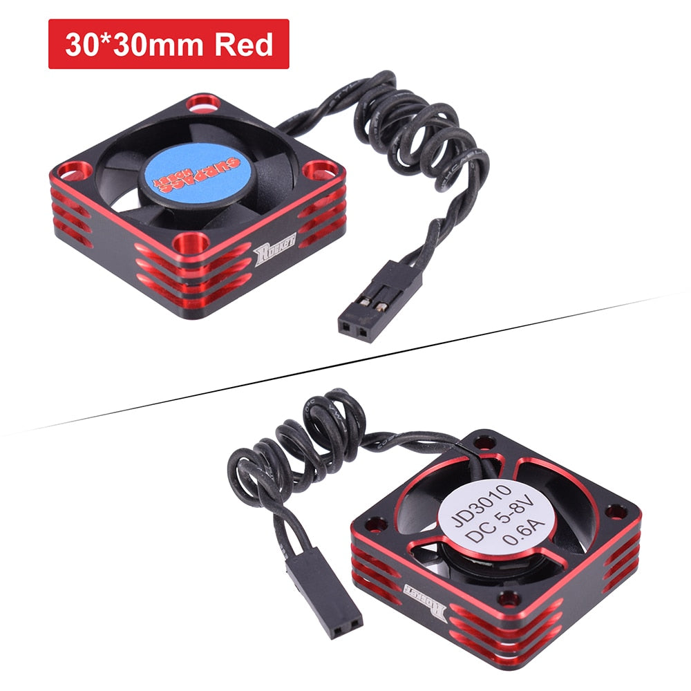 Rocket RC Fan 25mm 30mm 35mm 40mm 50mm SURPASS HOBBY Heat Dissipation Cooling Fan for for 1/10 1/8 Brushless Motor RC Car Part.