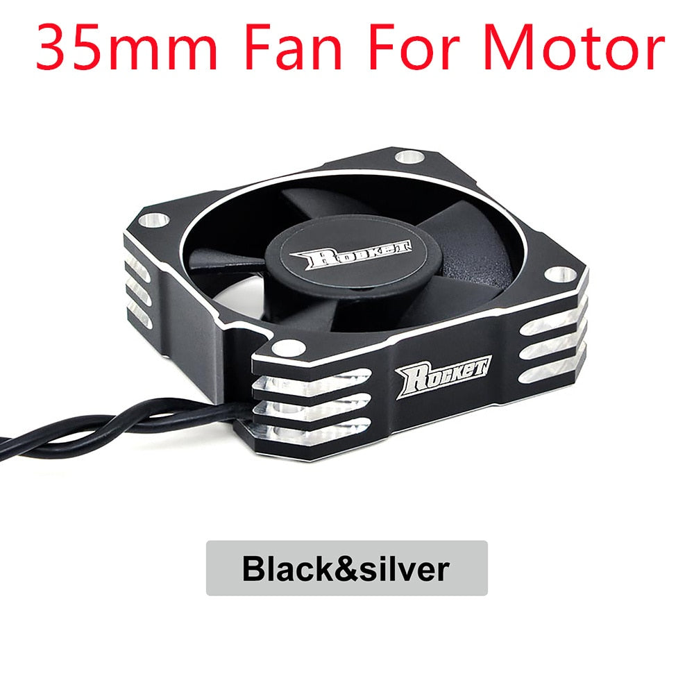 Rocket RC Fan 25mm 30mm 35mm 40mm 50mm SURPASS HOBBY Heat Dissipation Cooling Fan for for 1/10 1/8 Brushless Motor RC Car Part.