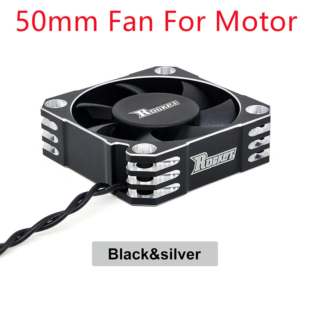 Rocket RC Fan 25mm 30mm 35mm 40mm 50mm SURPASS HOBBY Heat Dissipation Cooling Fan for for 1/10 1/8 Brushless Motor RC Car Part.