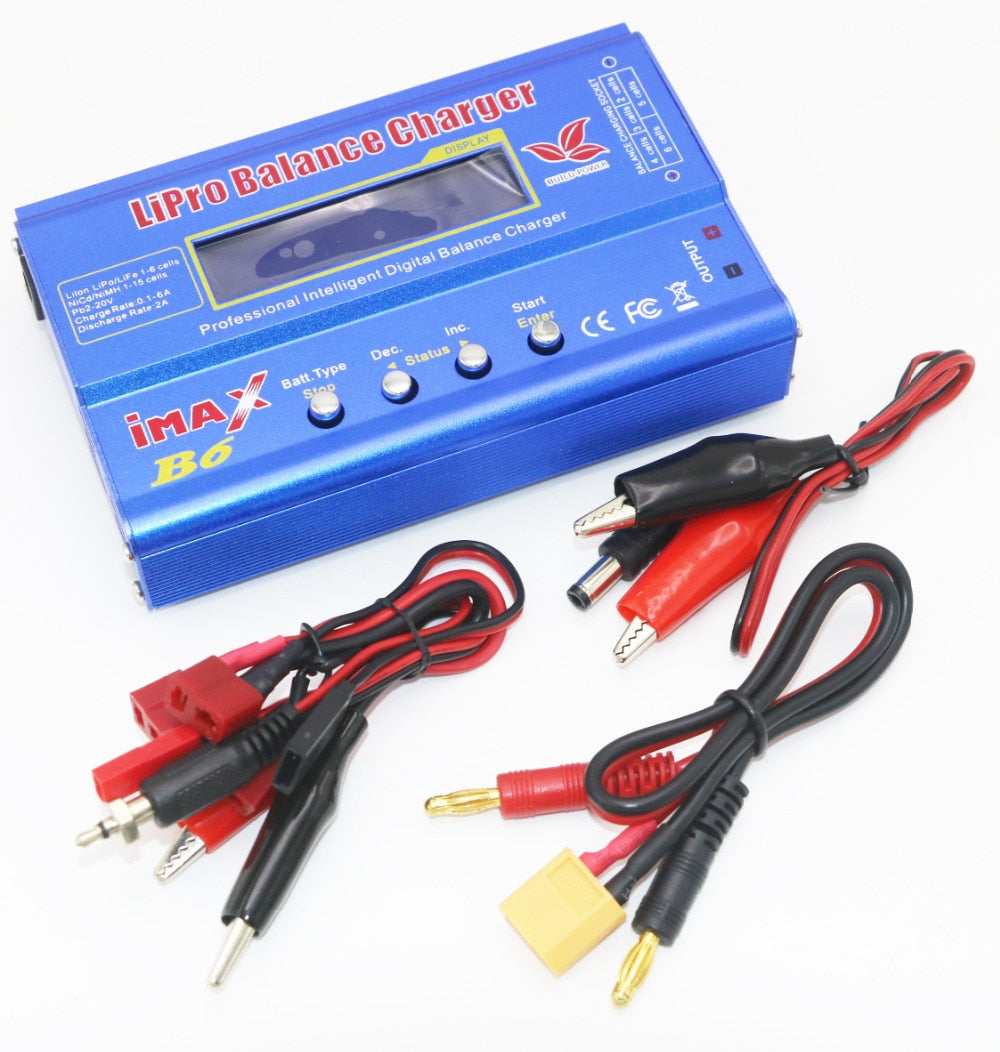 IMAX B6 80W Battery Charger Lipo NiMh Li-ion Ni-Cd Digital Lipro Balance Charger Discharger + AC Power 12V 5A Adapter For Rc Car