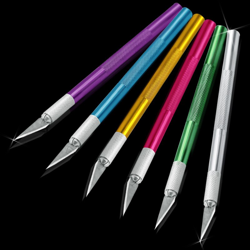 Precision Hobby Knife Stainless Steel Blades for Arts Crafts PCB Repair Leather Films Tool Pen Multi Purpose DIY