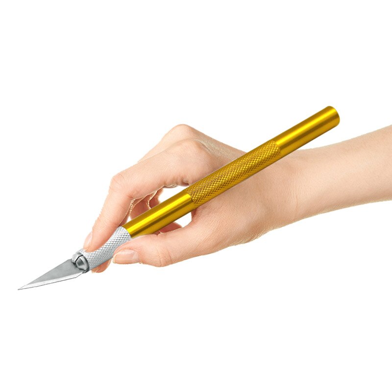 Precision Hobby Knife Stainless Steel Blades for Arts Crafts PCB Repair Leather Films Tool Pen Multi Purpose DIY