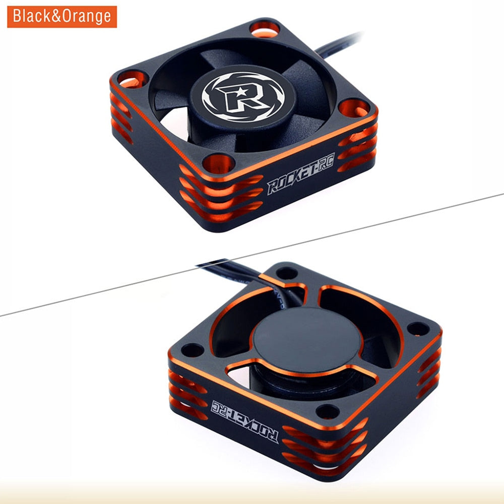 Rocket RC Fan 25mm 30mm 35mm 40mm 50mm SURPASS HOBBY Heat Dissipation Cooling Fan for for 1/10 1/8 Brushless Motor RC Car Part.