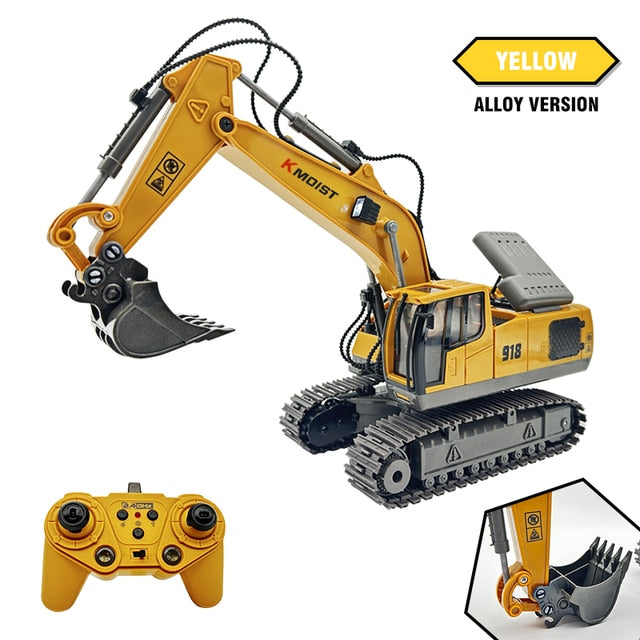 RC Excavator 1:20 Remote Control Truck 2.4G RC Crawler Engineering Vehicle Excavator Truck Radio Control Children's Day Gifts
