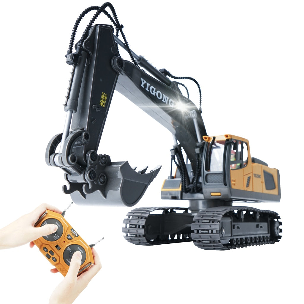 RC Excavator 1:20 Remote Control Truck 2.4G RC Crawler Engineering Vehicle Excavator Truck Radio Control Children's Day Gifts