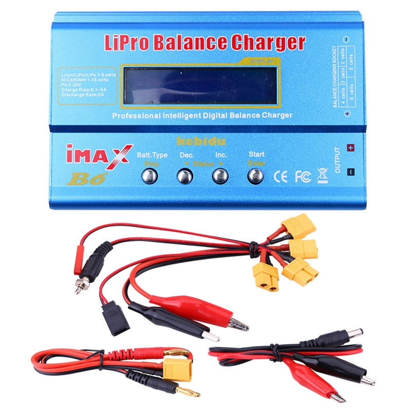 IMAX B6 80W Battery Charger Lipo NiMh Li-ion Ni-Cd Digital Lipro Balance Charger Discharger + AC Power 12V 5A Adapter For Rc Car