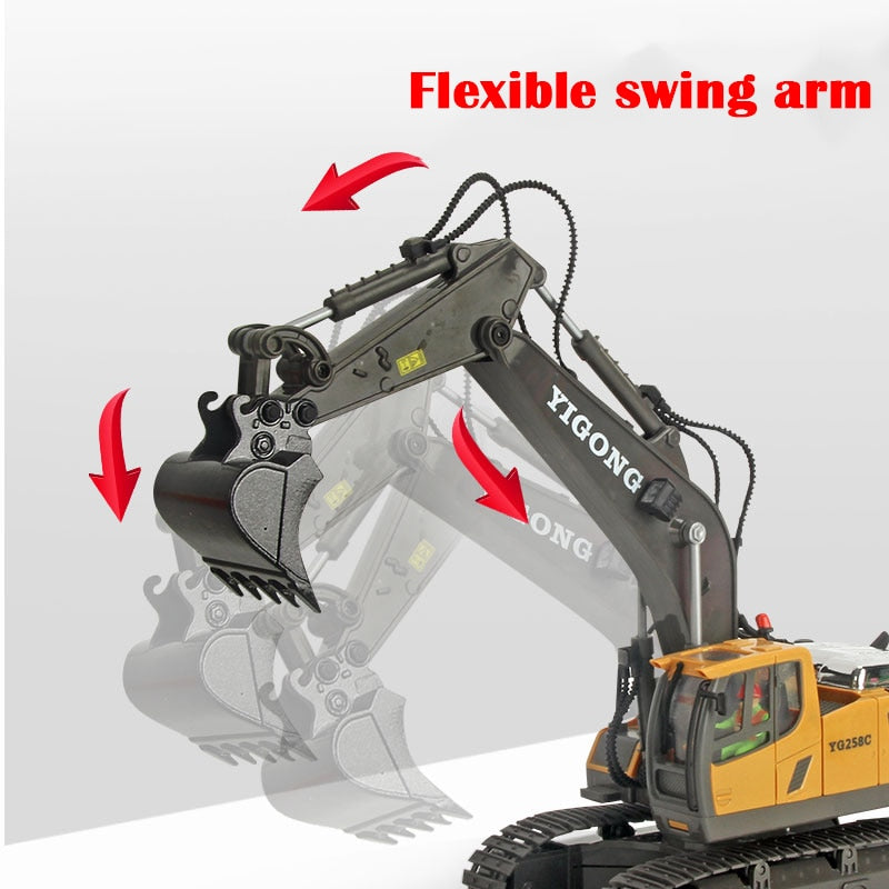 RC Excavator 1:20 Remote Control Truck 2.4G RC Crawler Engineering Vehicle Excavator Truck Radio Control Children's Day Gifts