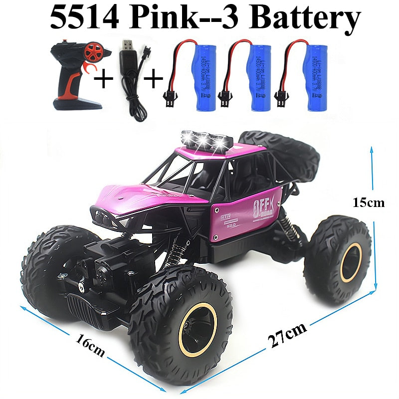 Paisible Electric 4WD RC Car Remote Control Toy Bubble Machine On Radio Control 4x4 Drive Rock Crawler Toy For Boys Girls 5514