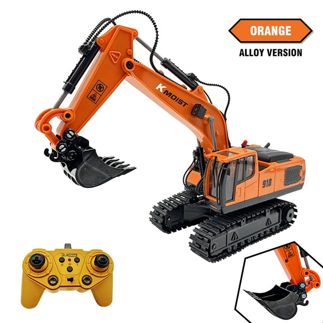 RC Excavator 1:20 Remote Control Truck 2.4G RC Crawler Engineering Vehicle Excavator Truck Radio Control Children's Day Gifts