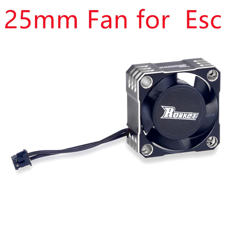 Rocket RC Fan 25mm 30mm 35mm 40mm 50mm SURPASS HOBBY Heat Dissipation Cooling Fan for for 1/10 1/8 Brushless Motor RC Car Part.