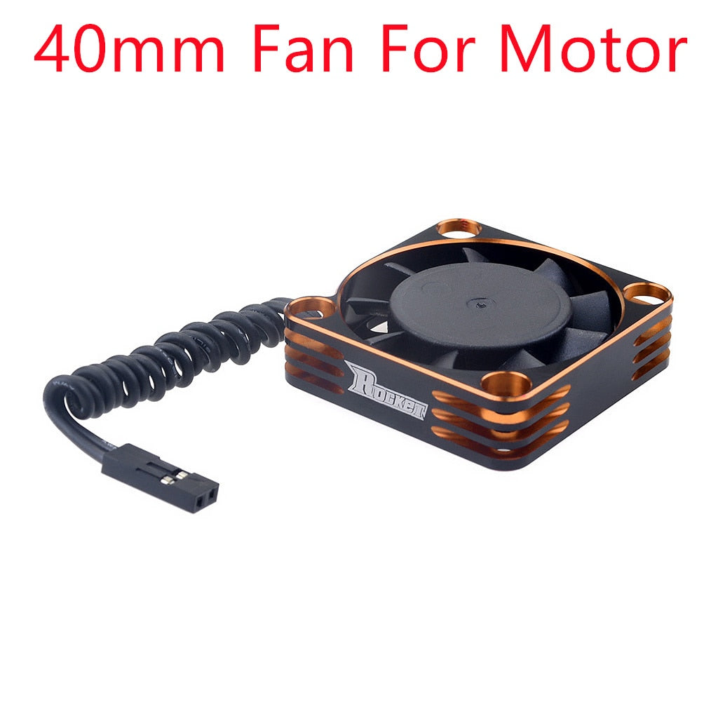 Rocket RC Fan 25mm 30mm 35mm 40mm 50mm SURPASS HOBBY Heat Dissipation Cooling Fan for for 1/10 1/8 Brushless Motor RC Car Part.