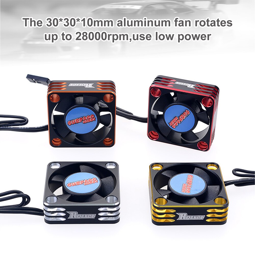 Rocket RC Fan 25mm 30mm 35mm 40mm 50mm SURPASS HOBBY Heat Dissipation Cooling Fan for for 1/10 1/8 Brushless Motor RC Car Part.