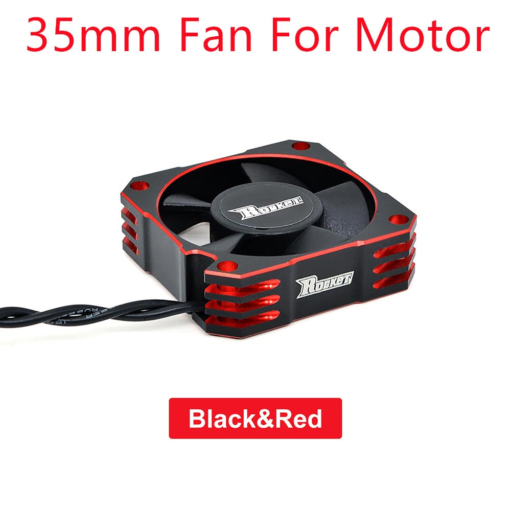 Rocket RC Fan 25mm 30mm 35mm 40mm 50mm SURPASS HOBBY Heat Dissipation Cooling Fan for for 1/10 1/8 Brushless Motor RC Car Part.