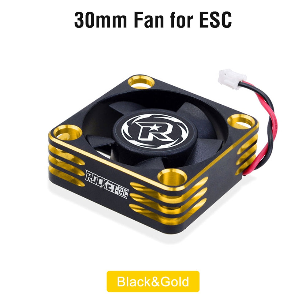 Rocket RC Fan 25mm 30mm 35mm 40mm 50mm SURPASS HOBBY Heat Dissipation Cooling Fan for for 1/10 1/8 Brushless Motor RC Car Part.
