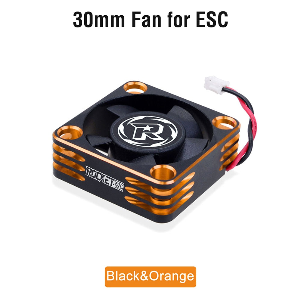 Rocket RC Fan 25mm 30mm 35mm 40mm 50mm SURPASS HOBBY Heat Dissipation Cooling Fan for for 1/10 1/8 Brushless Motor RC Car Part.