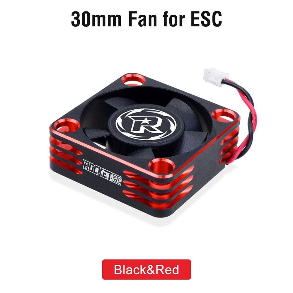 Rocket RC Fan 25mm 30mm 35mm 40mm 50mm SURPASS HOBBY Heat Dissipation Cooling Fan for for 1/10 1/8 Brushless Motor RC Car Part.