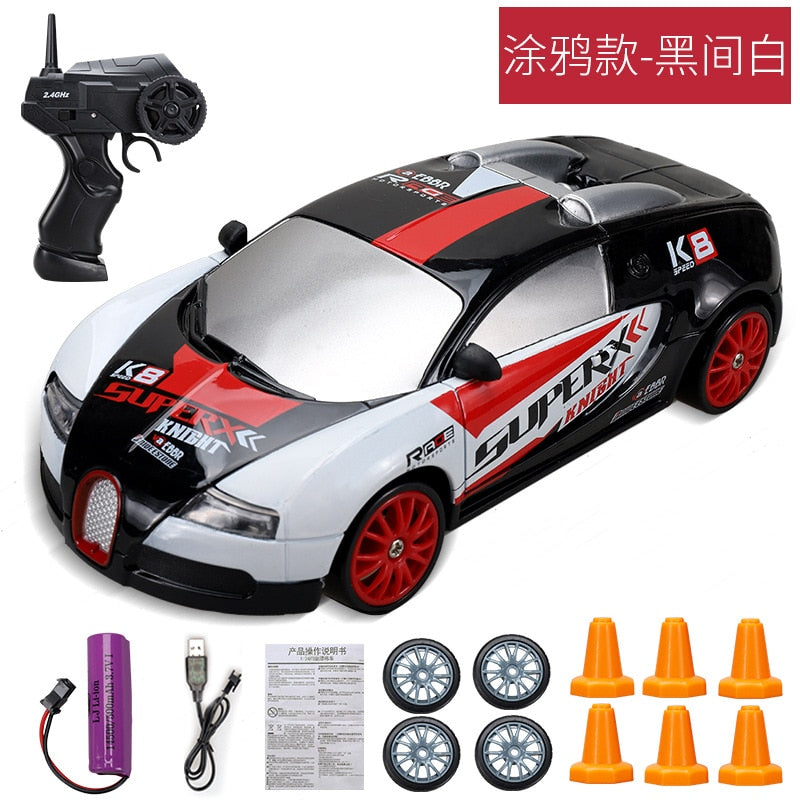 2.4G Drift Rc Car 4WD RC Drift Car Toy Remote Control GTR Model AE86 Vehicle Car RC Racing Car Toy for Children Christmas Gifts