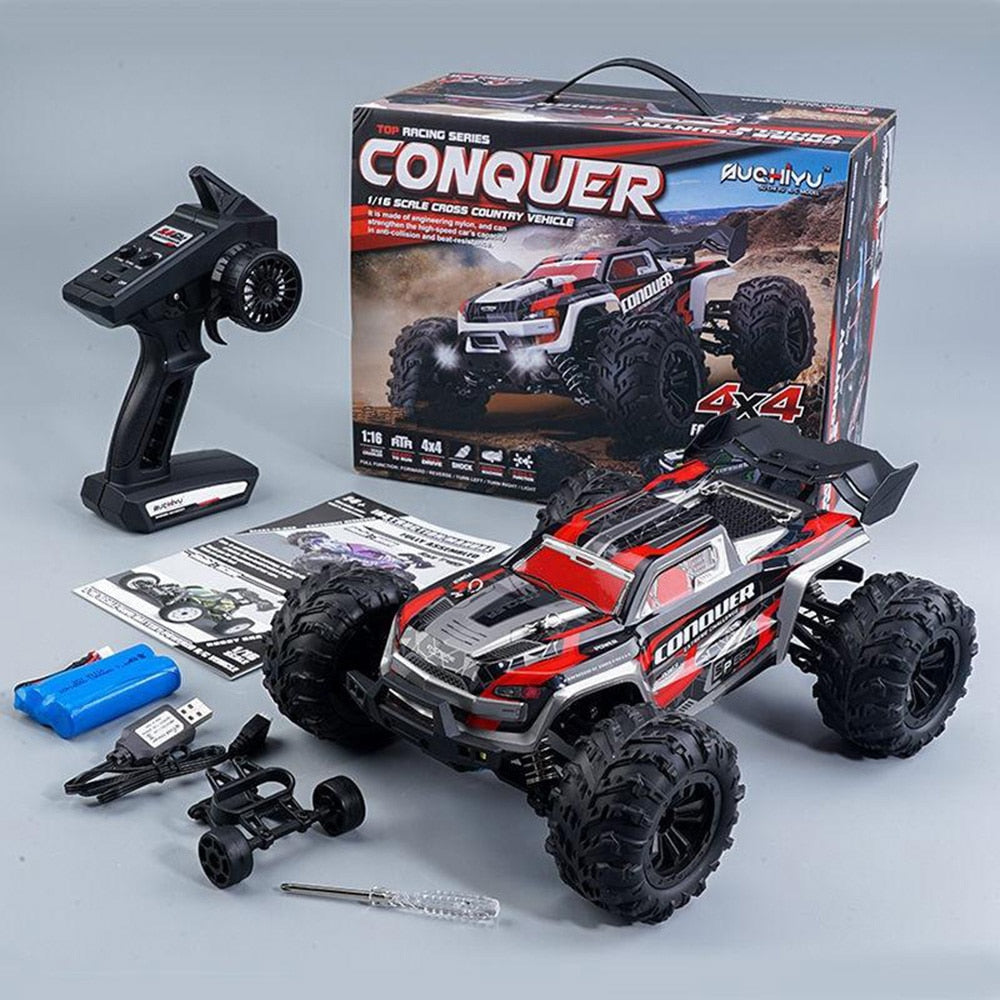 2023 New 1:16 Scale Large RC Cars 50km/h High Speed RC Cars Toys for Boys Remote Control Car 2.4G 4WD Off Road Monster Truck