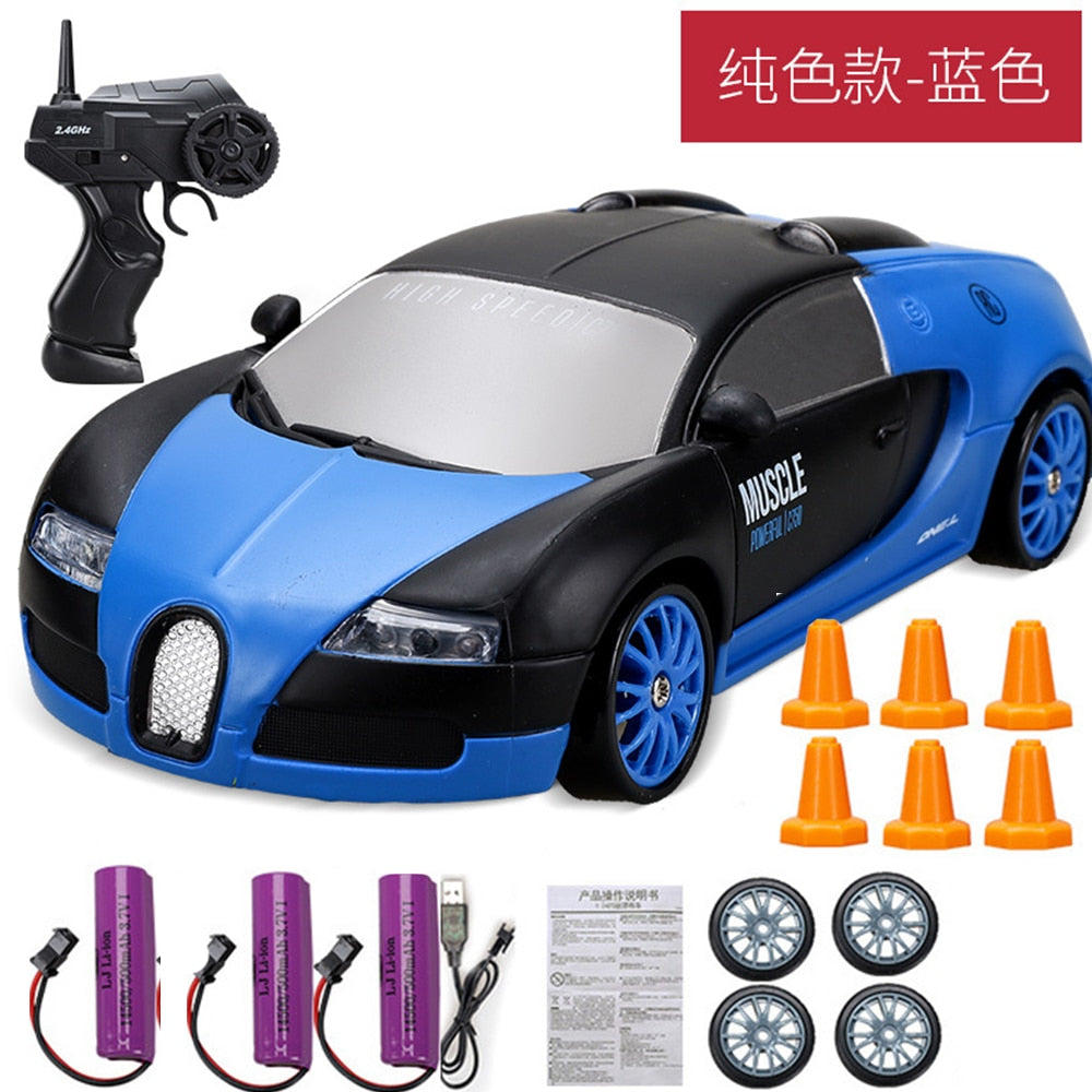 2.4G Drift Rc Car 4WD RC Drift Car Toy Remote Control GTR Model AE86 Vehicle Car RC Racing Car Toy for Children Christmas Gifts