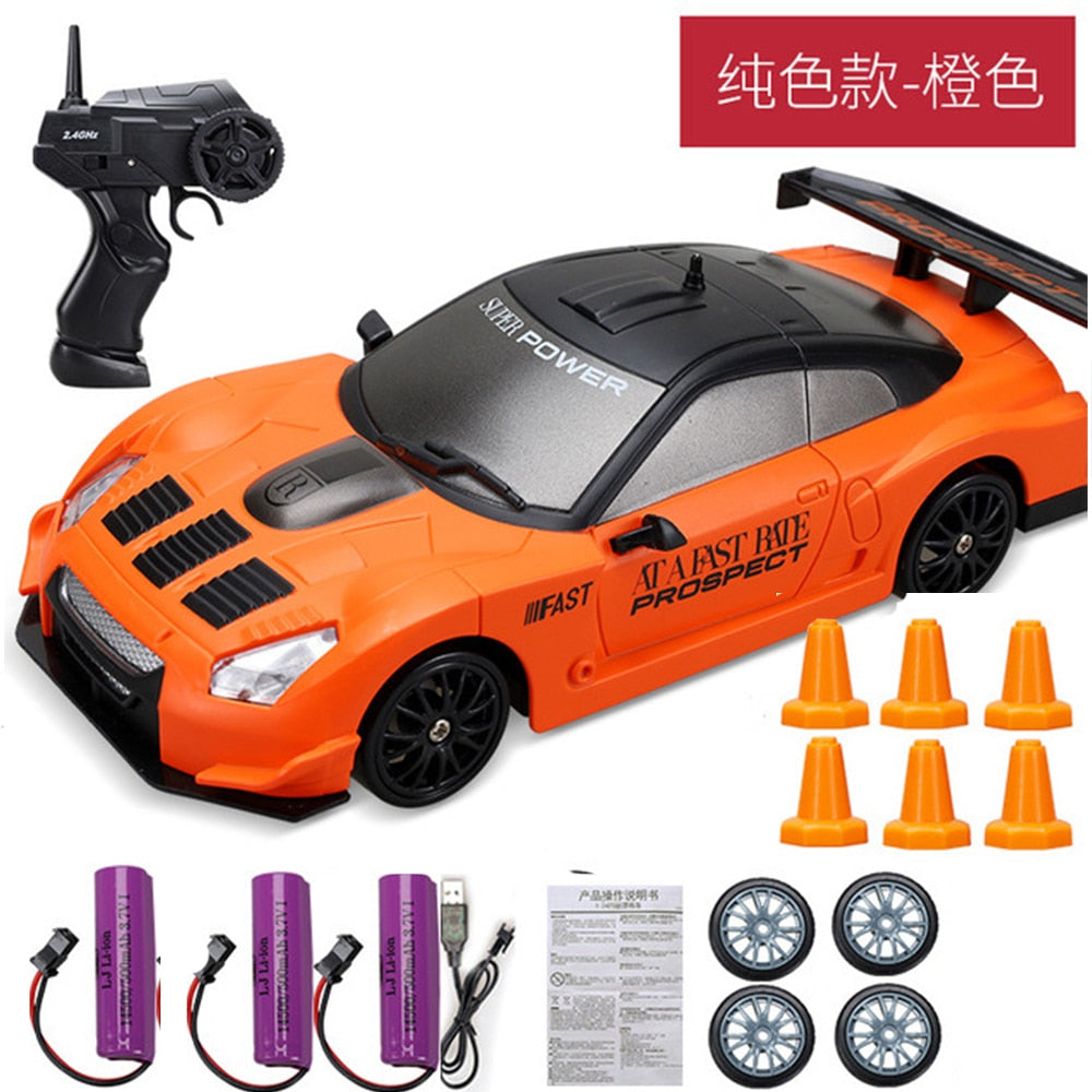 2.4G Drift Rc Car 4WD RC Drift Car Toy Remote Control GTR Model AE86 Vehicle Car RC Racing Car Toy for Children Christmas Gifts