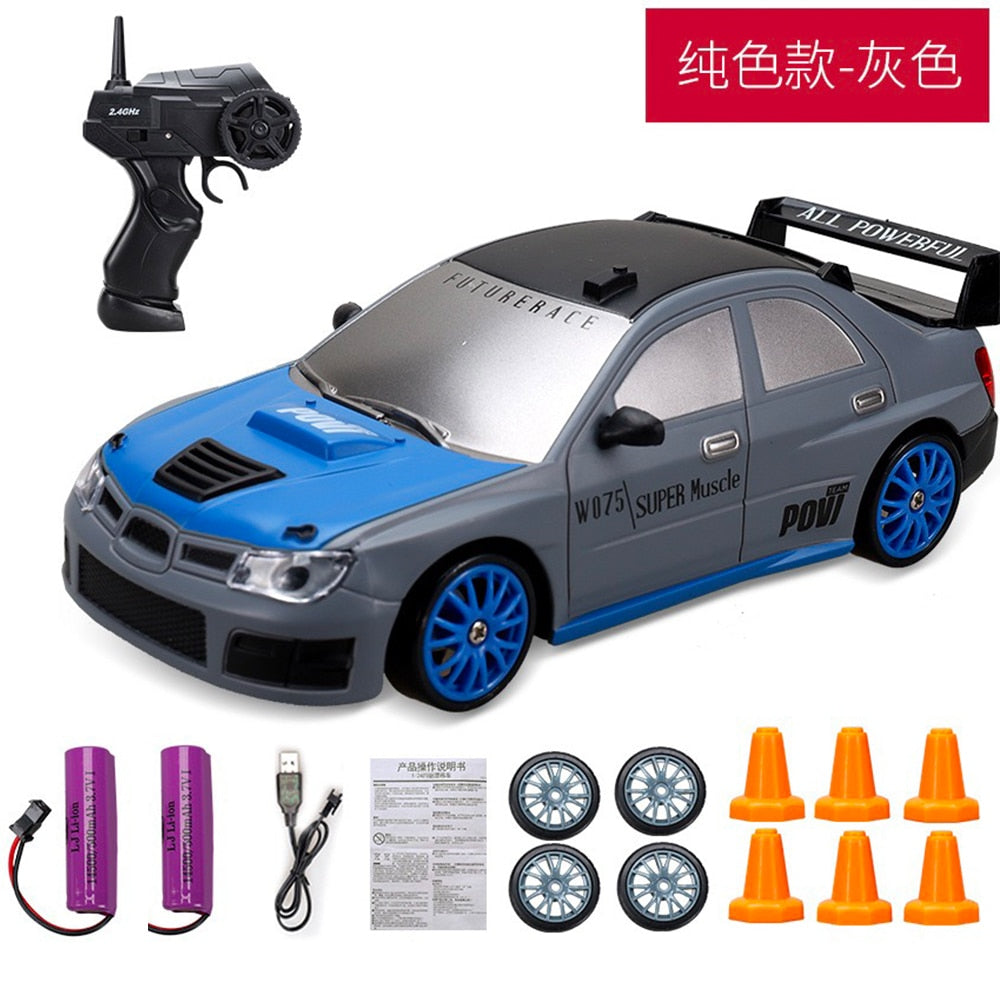 2.4G Drift Rc Car 4WD RC Drift Car Toy Remote Control GTR Model AE86 Vehicle Car RC Racing Car Toy for Children Christmas Gifts