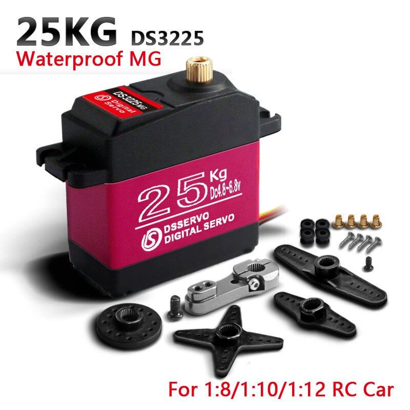 1 X Waterproof Servo 20Kg 25Kg 30Kg 35Kg and High Speed servo Pro Metal Gear Digital Servo Baja Servo For 1/8 1/10 Scale RC Cars