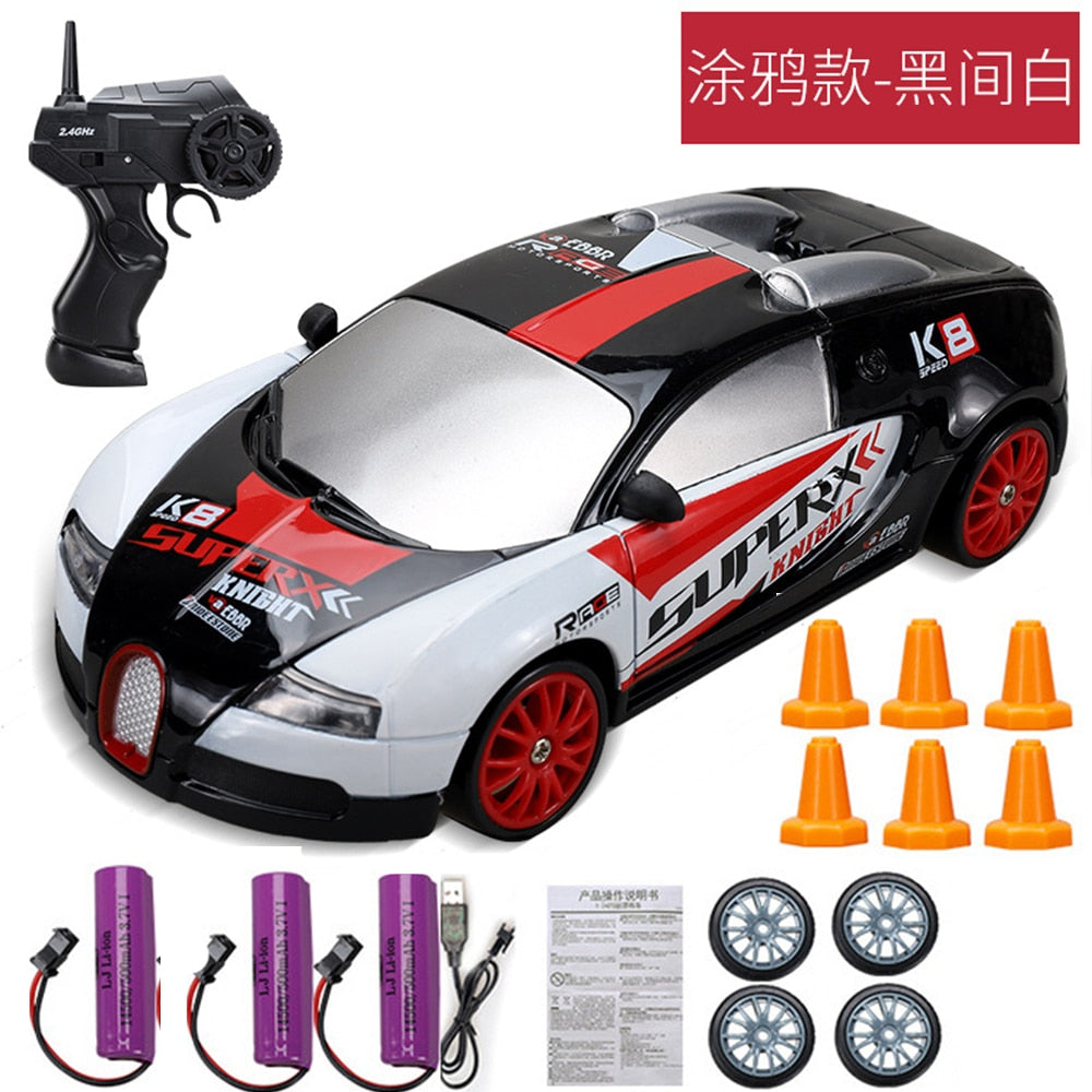 2.4G Drift Rc Car 4WD RC Drift Car Toy Remote Control GTR Model AE86 Vehicle Car RC Racing Car Toy for Children Christmas Gifts