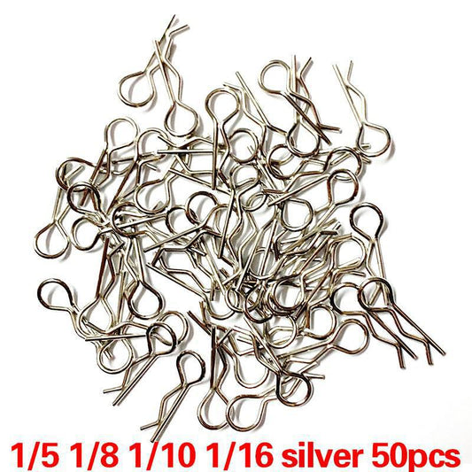 50 Pcs 1/8 1/10 1/16 Rc Car Body Shell R Clips Bodyshell Pin Suitable For Hsp Hpi Redcat Traxxas Trx4 Body Shell Buggy Truggy