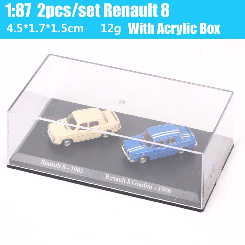 1/87 Tiny Scales Universal Hobbies Renault 8 1962 Renault 8 Gordini 1966 Diecasts &amp; Vehicle Car Model Toys Miniatures Collection