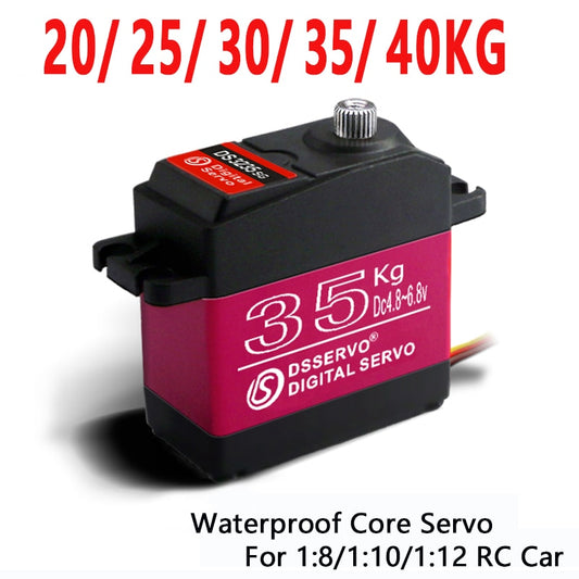 1X Waterproof Servo 20Kg 25Kg 30Kg 35Kg 40Kg High Speed servo Metal Gear Digital Servo RC Baja Servo For 1/8 1/10 Scale RC Cars