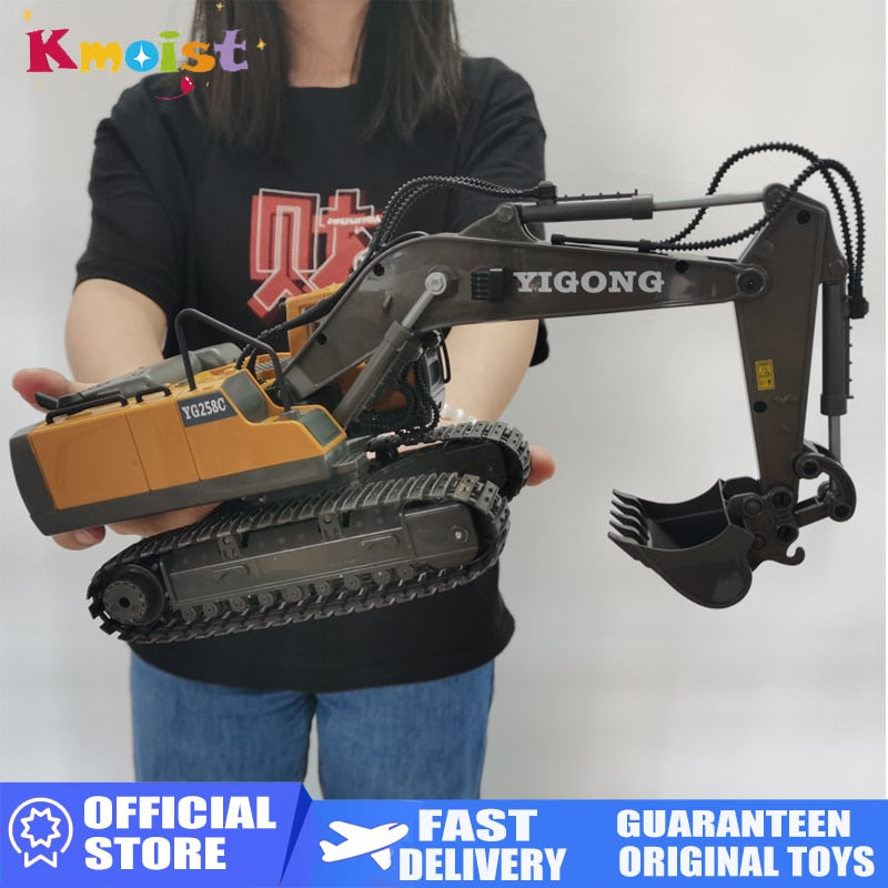 1:20 RC Excavator Dumper RC Car 2.4G Remote Control Engineering Vehicle Crawler Truck Bulldozer Children Toys for Boys Kids Gift