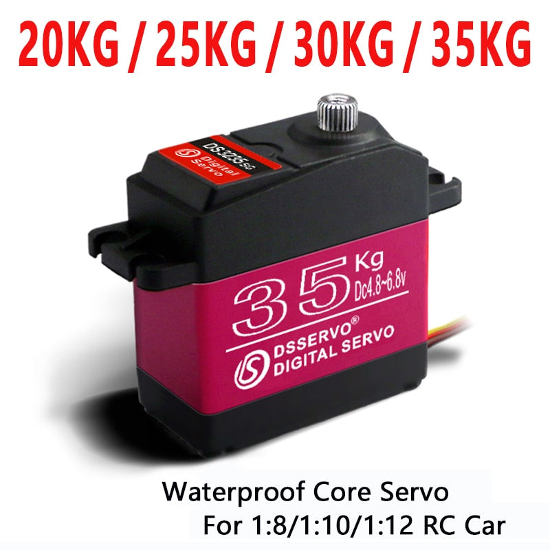 1 X Waterproof Servo 20Kg 25Kg 30Kg 35Kg and High Speed servo Pro Metal Gear Digital Servo Baja Servo For 1/8 1/10 Scale RC Cars