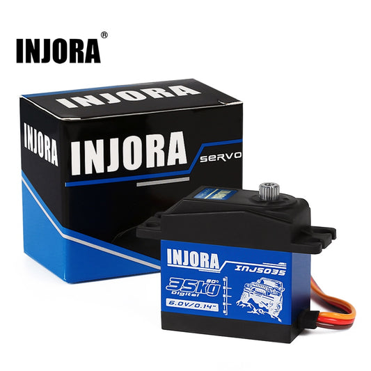 INJORA INJS025 INJS035 Digital Servo 25KG 35KG Large Torque Waterproof Servos for RC Car Crawler SCX10 Truck Robot Upgrade Parts